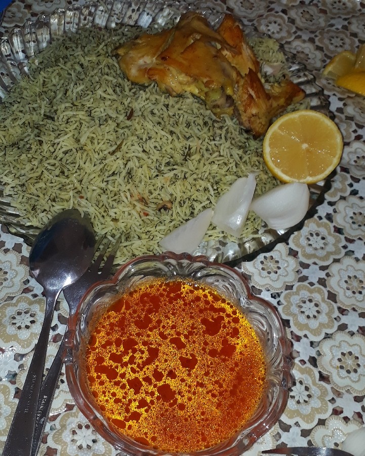 شویدپلو با مرغ