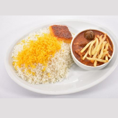 قیمه سیب زمینی